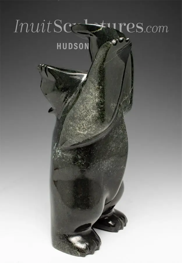 10-Inch Dual-Pose Dancing Bear By Matt Flaherty – 'Breaking The Glass Ceiling' 1