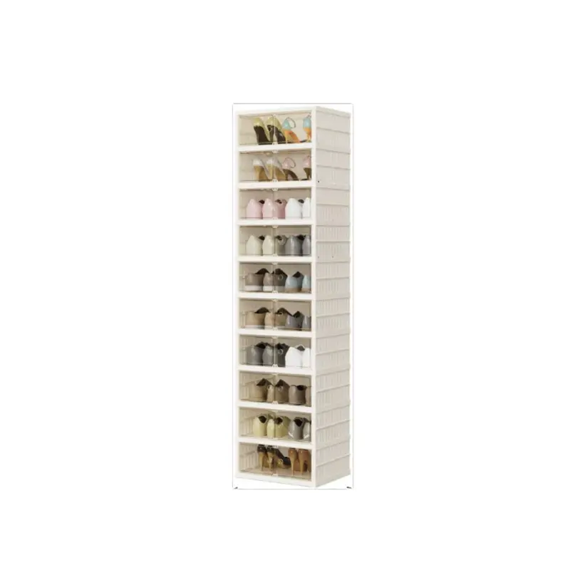 10-Tier Tall Stackable Shoe Cabinet – Space-Efficient Organizer With Clear Doors For Bedrooms & Closets 1