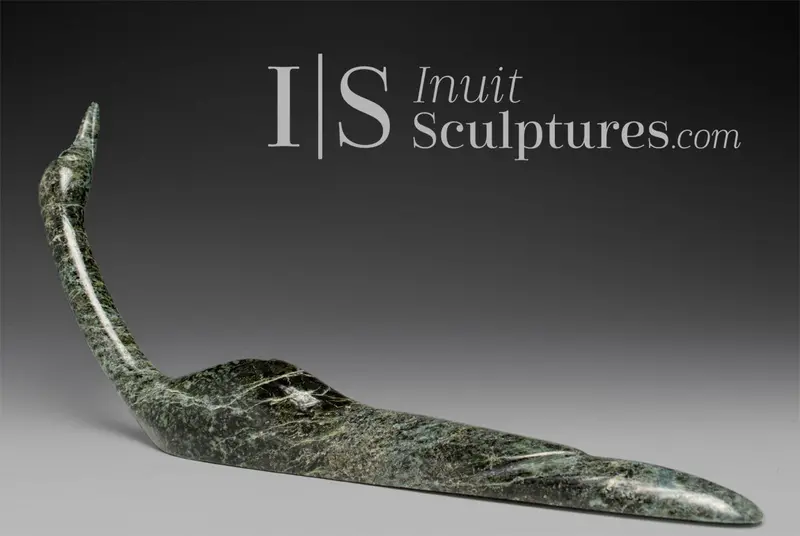 11-Inch Loon Sculpture By Ning Ashoona – 'Diamond Girl' 1