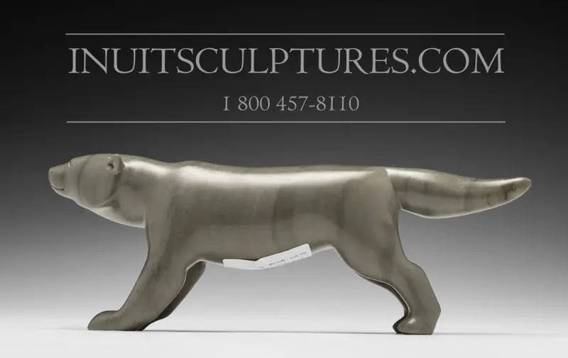 11-Inch Northern Wolf Sculpture By Renowned Artist Paul Kavik 1