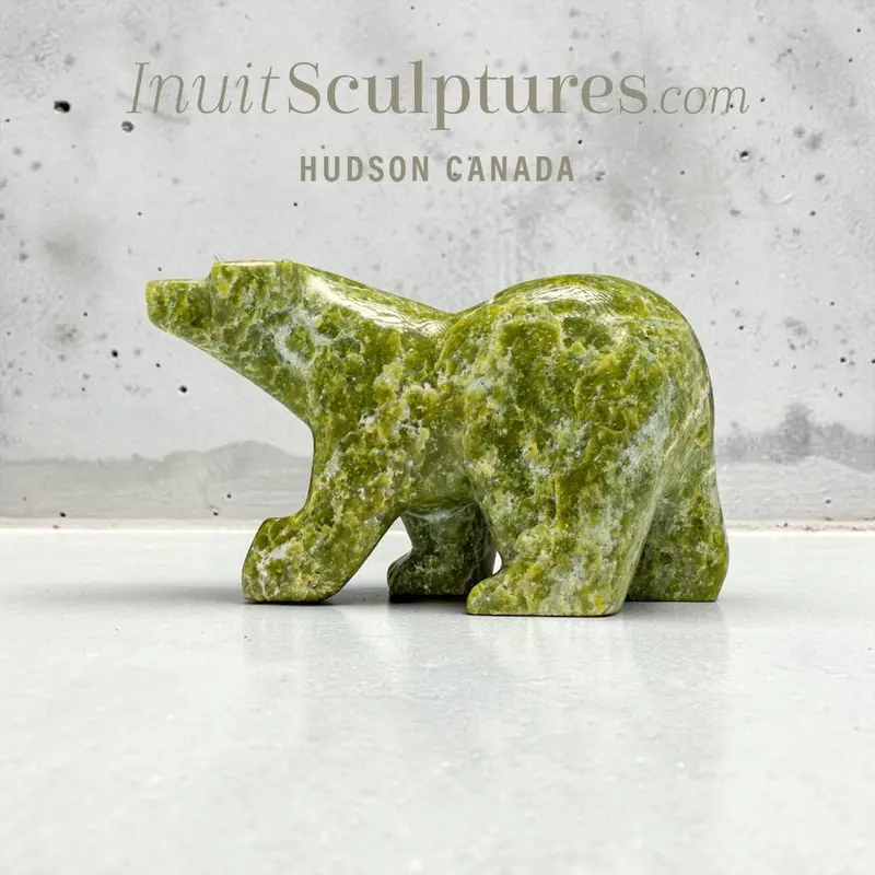 12" Expressive Walking Bear By Samayualie Akesuk — 'Myles To Go' 1