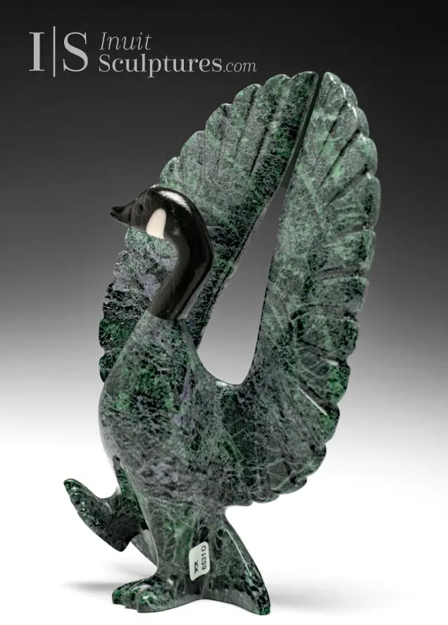 12-Inch Canada Goose Sculpture By Johnysa Mathewsie – Noble Canuck Edition 1