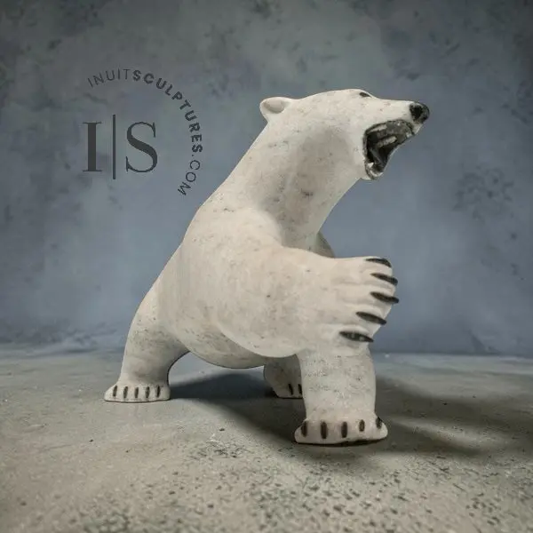 12-Inch Polar Bear By Paul Malliki, 'Swipe Left' — High-Spirited Edition 1
