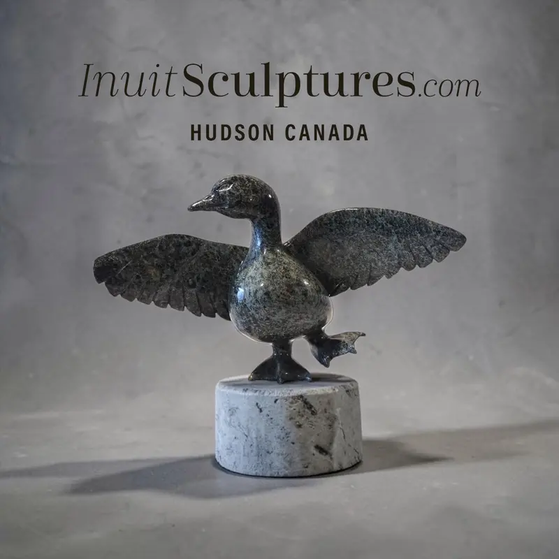 13-Inch Dancing Goose Artwork By Pudlalik Shaa – 'Taking It To The Streets' 1