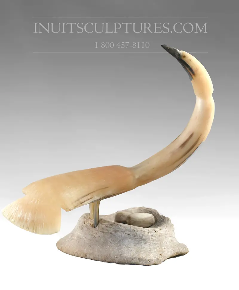 14-Inch Muskox And Crane Hybrid By Joseph Suqslaq 1