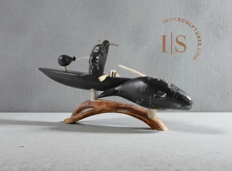 15" Whale Hunter Figure By Charlie Ookpik — 'Jonah' 1