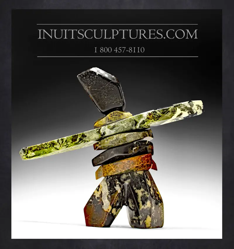 18-Inch Mastercrafted Inukshuk By Paul Bruneau 1