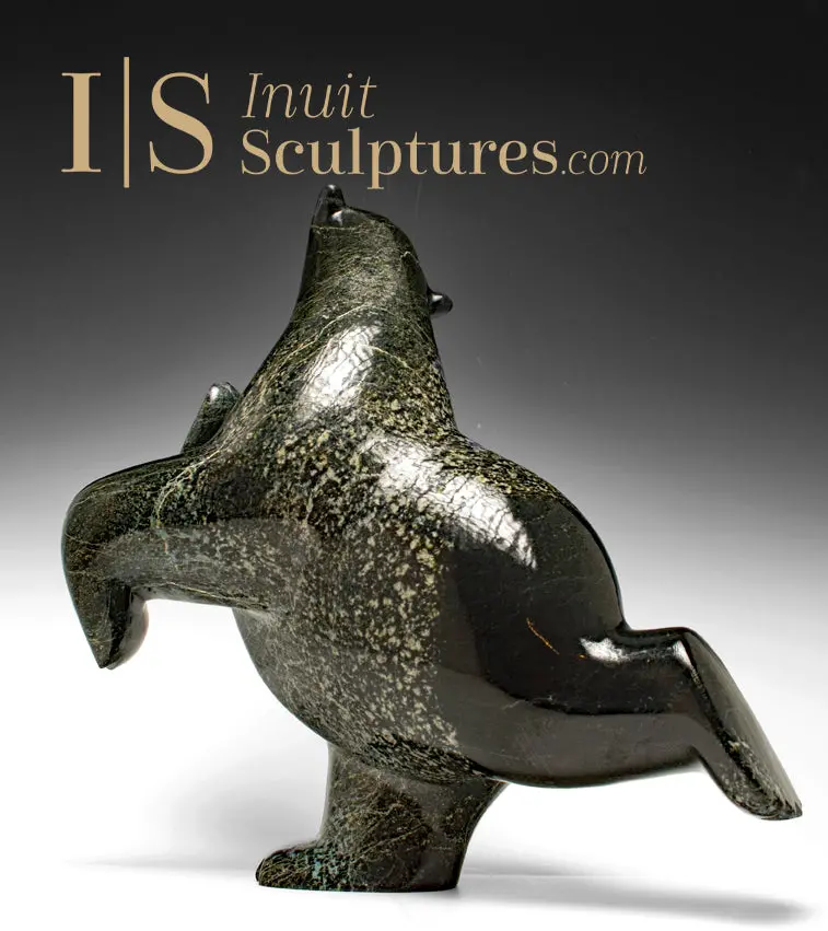 19-Inch Signature Skate-Themed Dancing Bear By Ashevak Adla 1