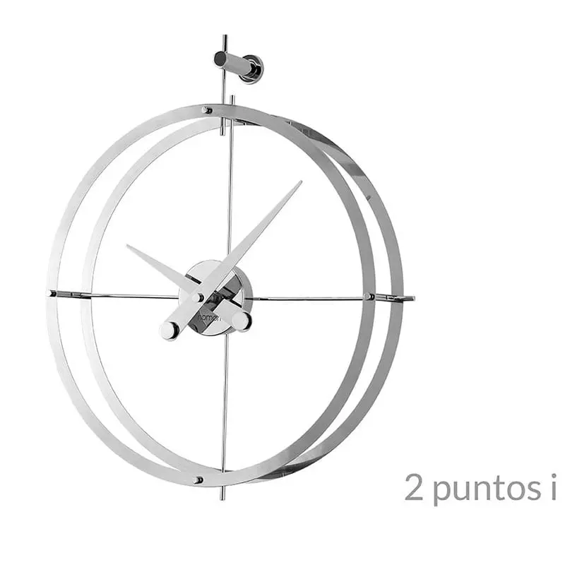 2 Puntos I Wall Clock – Refined Horizontal Layout And Contemporary Lines 1