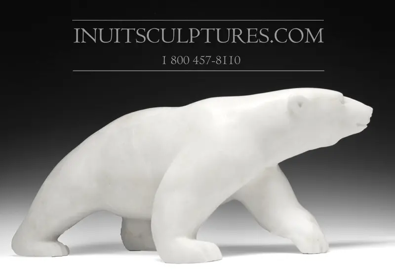 20-Inch Walking Bear Masterpiece By Bill Nasogaluak 1