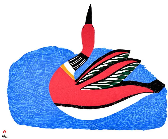 2014 Joyful Loon – Ohotaq Mikkigak Drawing 1