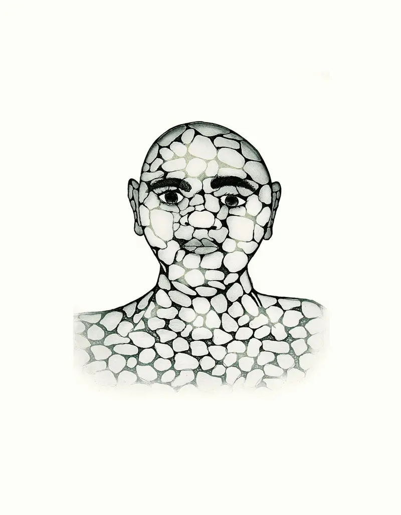 2018 Pebble Man — Padloo Samayualie Stonecut 1