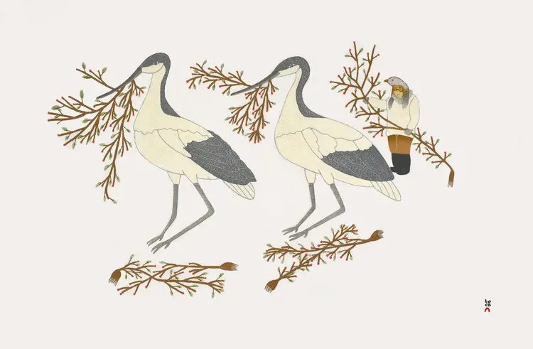 2022 Dorset Collection Print: 'Collecting Berries' By Qavavau Manumie 1