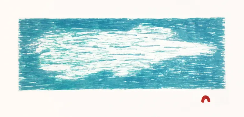 2025 Cape Dorset Print Series — Ningiukulu Teevee'S 'Aqquamajuq' (Surfacing) 1