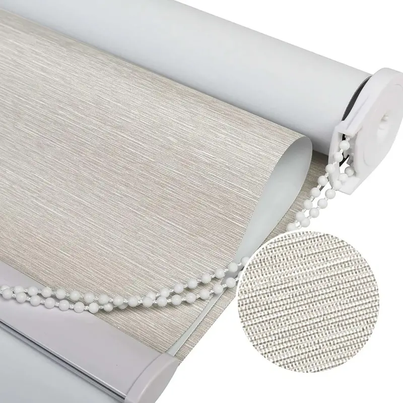 20×75 Inch Blackout Roller Shade – 100% Light-Blocking, Thermal-Insulated Window Blind With Child-Safe Chain Cord, Uv Protection, And Ivory White Finish 1