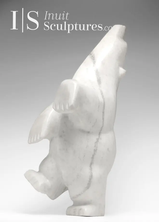 24-Inch King Polar Bear By Joanie Ragee – 'King' 1