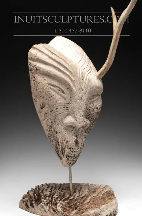 24-Inch Whalebone Sedna Portrait By Billy Merkosak 1