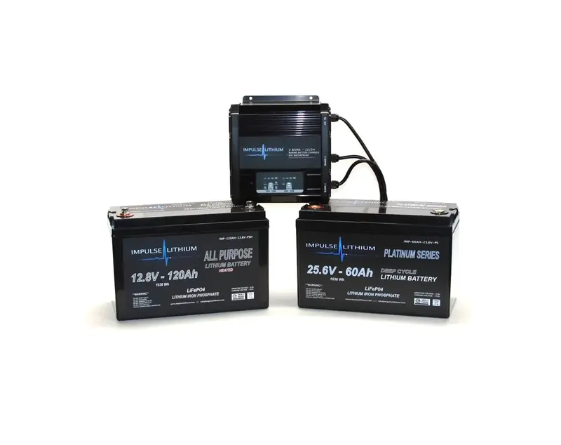 24V 60Ah All-In-One Lithium Power Kit With 12V 120Ah Starting Battery 1