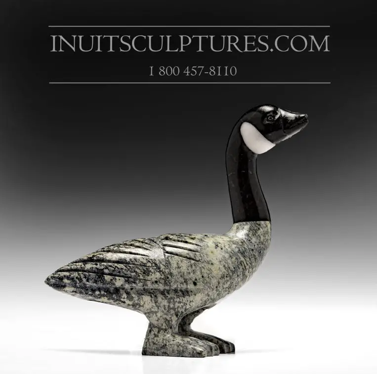 3.5-Inch Canada Goose Carving By Johnysa Mathewsie 1