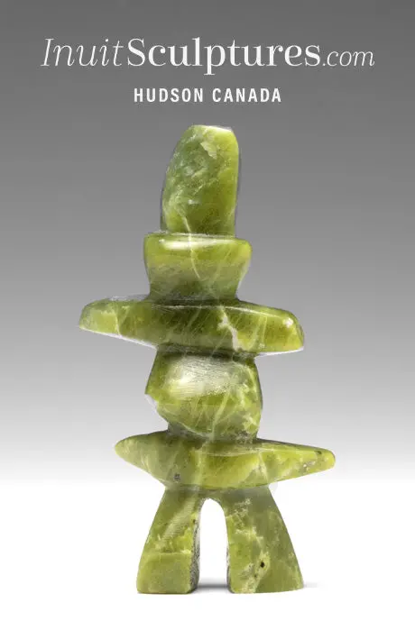 3.5-Inch Inukshuk Sculpture By Salomonie Shaa – Spellbound Edition 1