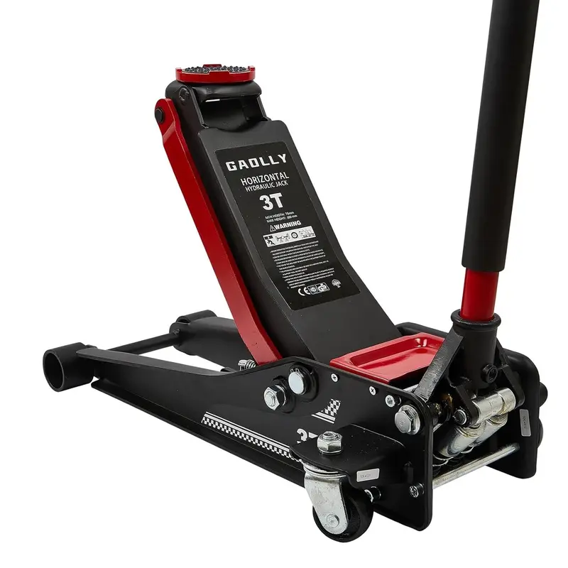 3-Ton Dual-Piston Low-Profile Trolley Jack – Fast-Lift Garage Jack For Vehicles & Light Trucks 1