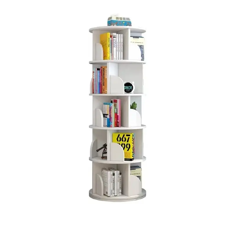 360° Rotating Stackable Shelf Unit – Modular Bookshelf & Storage Organizer For Small Spaces 5