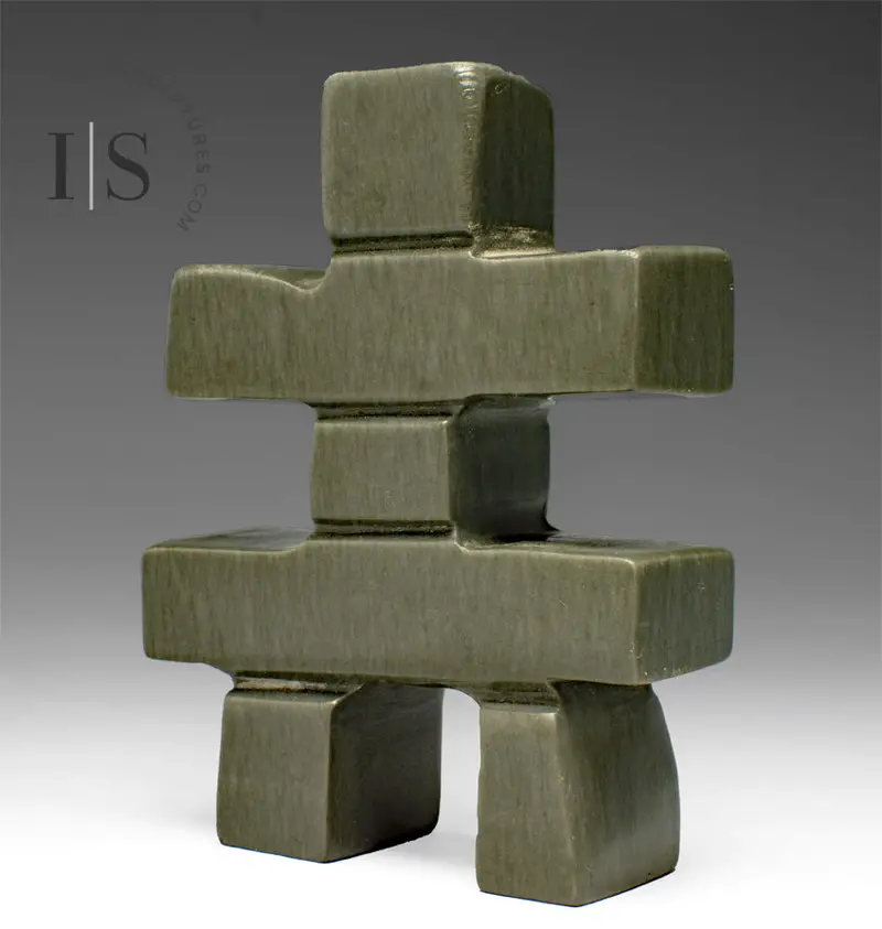 4-Inch Inukshuk Artwork By Josie Ohaytook – Ohaytook No. 1 1