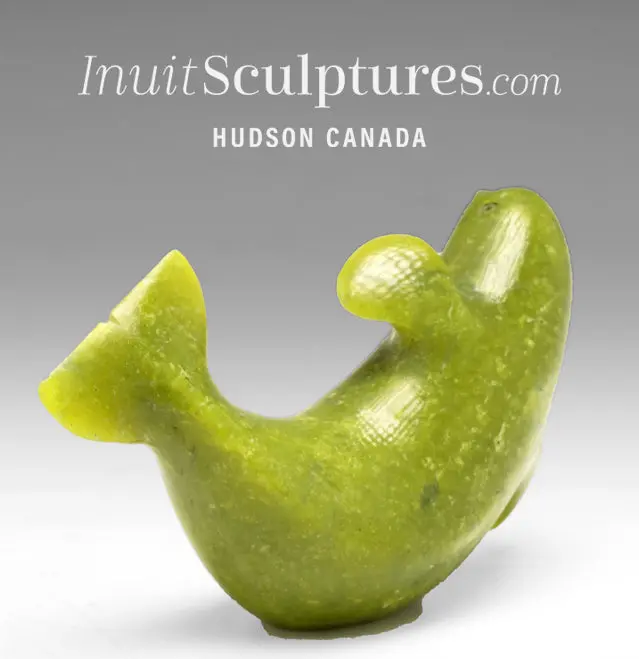 4-Inch Spirited Beluga Whale Figure By Pits Qimirpik – 'Top Spin' 1