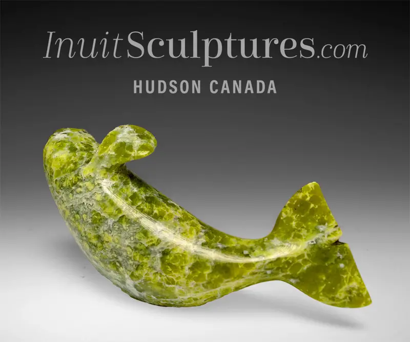 5-Inch Beluga Whale Carving By Pits Qimirpik – 'F1' 1