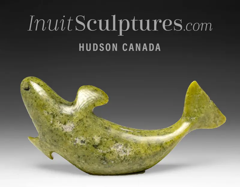 5-Inch Beluga Whale Carving By Pits Qimirpik – 'Uranus' 1
