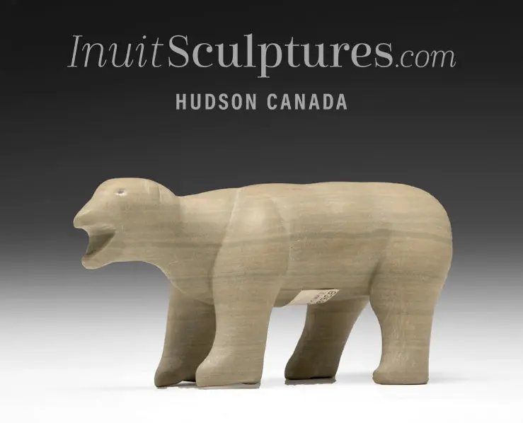 5-Inch Walking Bear Figure By Joe Kilabuk – 'Sandy' 1