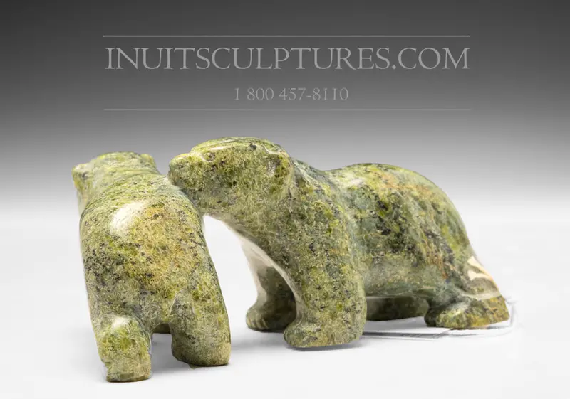 6-Inch Pair Of Walking Bears By Johnny Papigatook 1