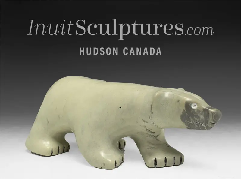 6" Walking Bear By Mathewsie Kingwatsiaq — 'Phantom Of The Opera' 1