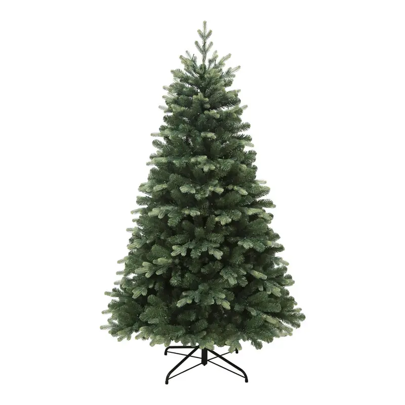 6Ft Pre-Lit Artificial Christmas Tree – Hinged Green Design With Warm White Leds 1