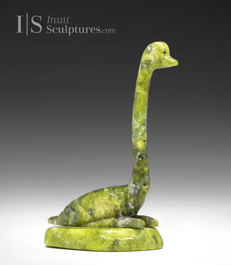 7-Inch Curious Goose Carving By Famous Tukiki Manomie 1