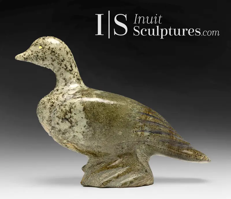 7-Inch Duck Carving By Donnie Pitsiulak — 'Just Ducky' 1