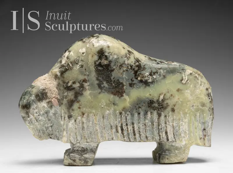 7-Inch Muskox Figure By Simeonie Killiktee — 'Volcano' 1