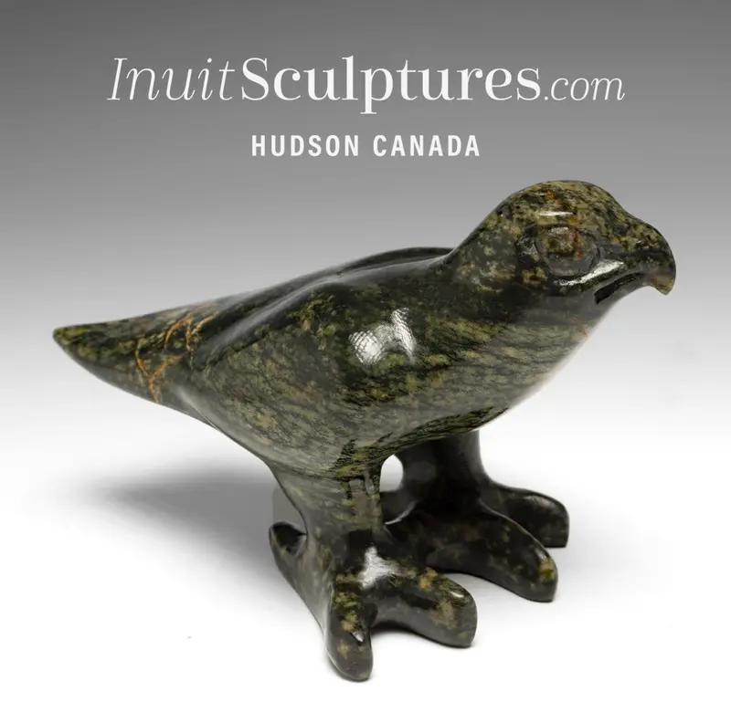 7-Inch Ptarmigan Bird Sculpture By Saila Kipanek – 'His Majesty' 1