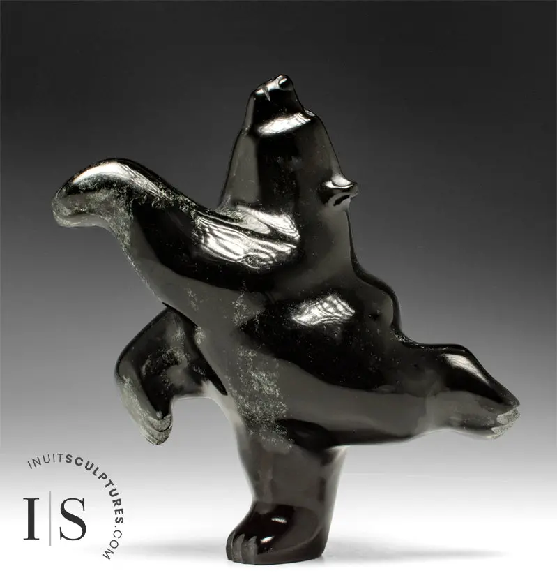 8-Inch Dancing Bear Sculpture By Johnny Manning – 'Magic Hands' 1
