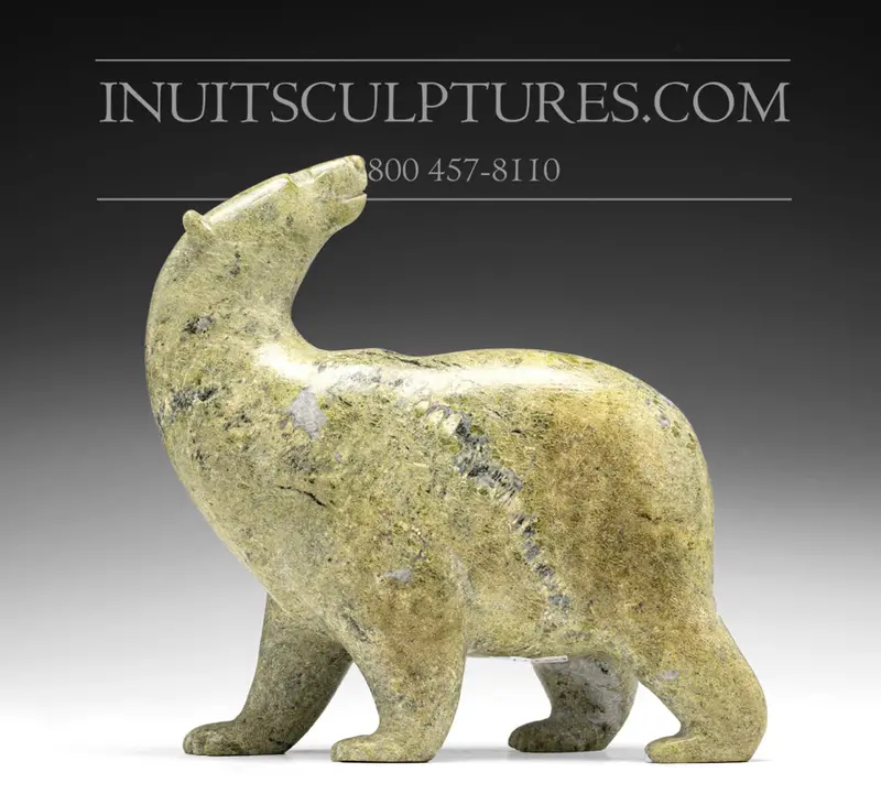 8-Inch Gilded Walking Bear Figure By Tim Pee 1