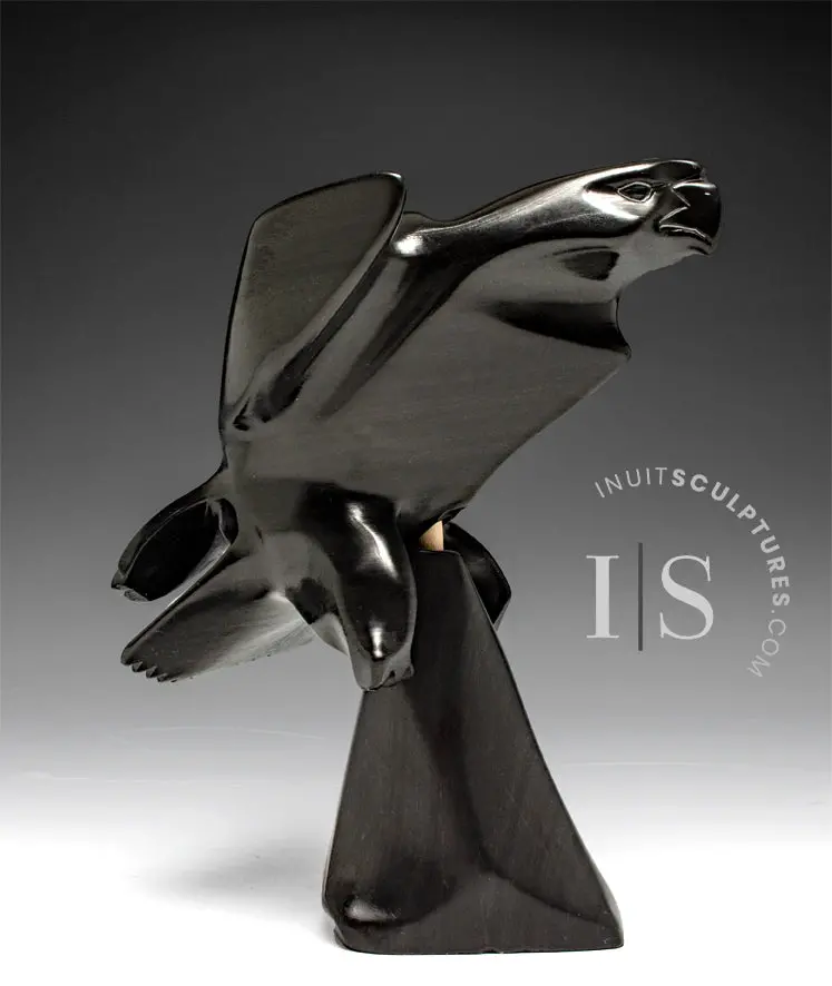 8-Inch Hawk Sculpture By Joe Sala, 'Tight Grip' 1