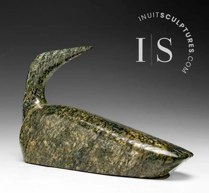 8-Inch Loon Carving By Noah Parr – 'Pedantic' 1
