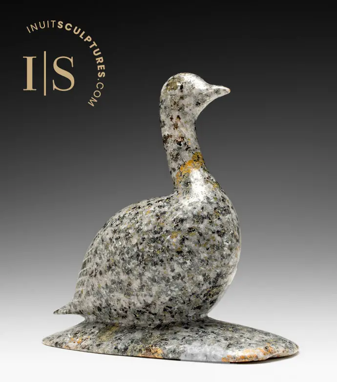 8-Inch Ptarmigan Bird Sculpture By Mark Pitseolak – 'Gordon' 1