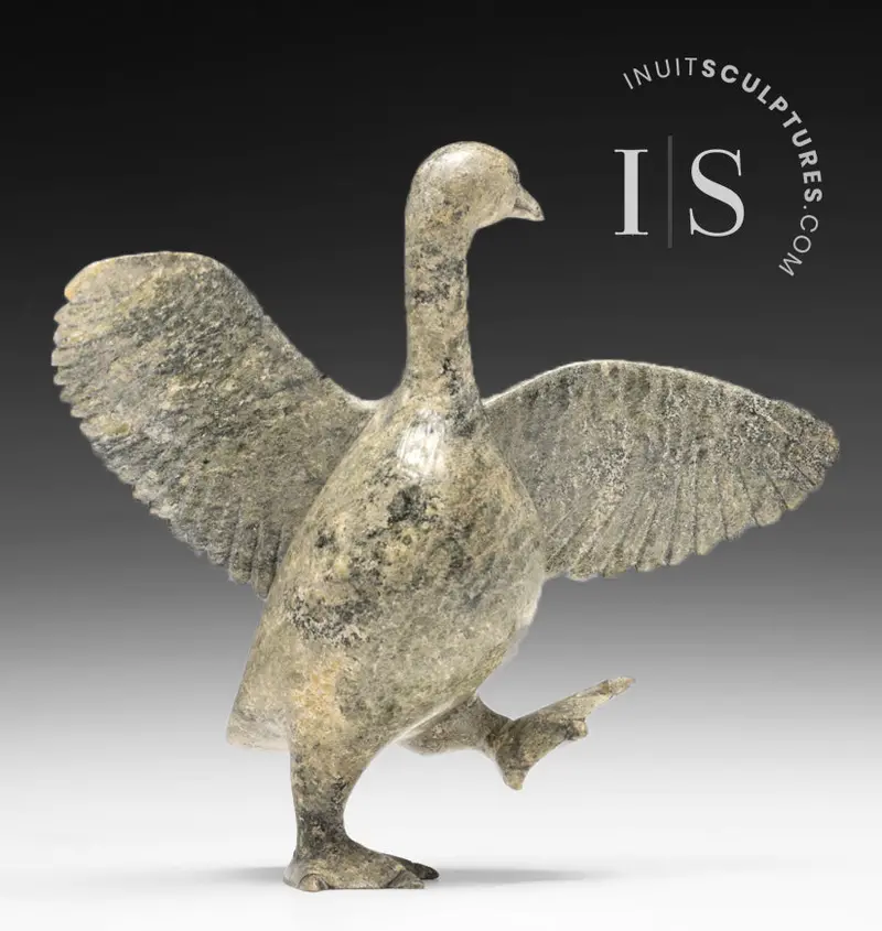 8-Inch Signature Dancing Goose By Pudlalik Shaa – Goose Step Edition 1