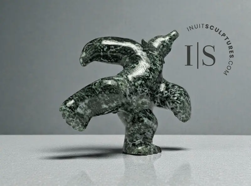 9" Animated Dancing Bear By Mathewsie Kingwatsiaq — 'Spitball' 1