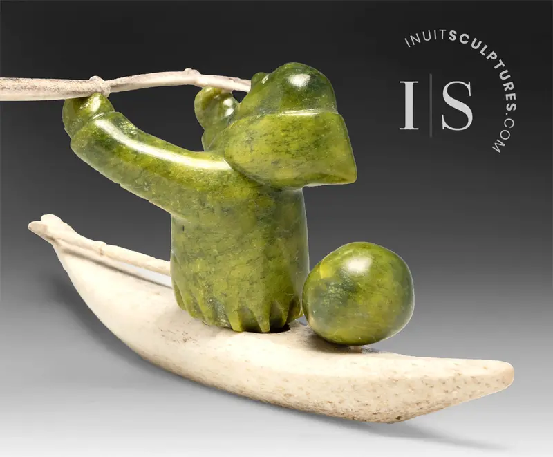 9-Inch Kayak And Hunter Composition By Zeebeedee Kudlualik – 'Glee' 1