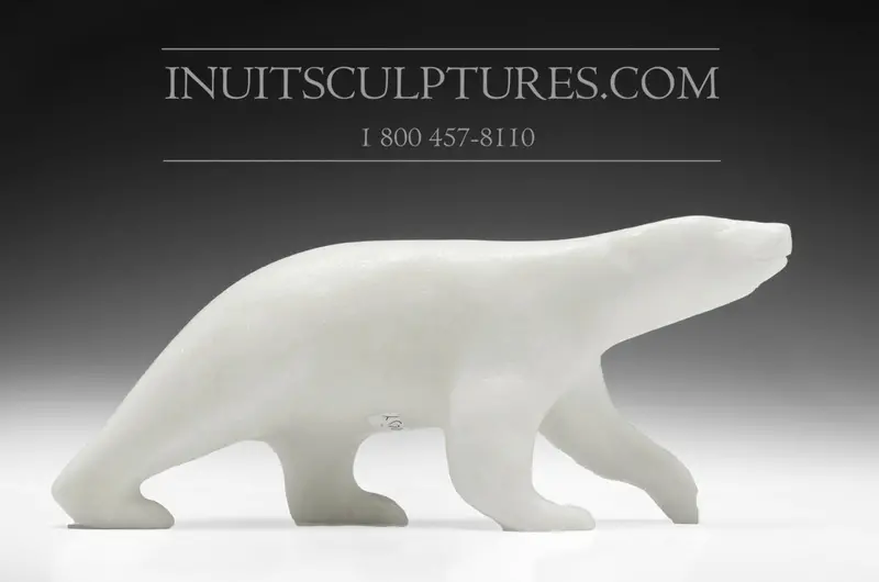 9-Inch Majestic Bear Carving By Bill Nasogaluak 1