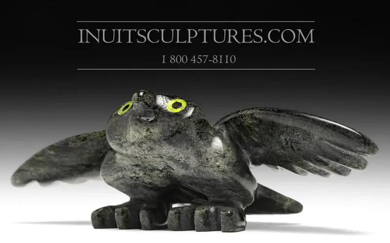 9-Inch Owl Figure With Striking Green Eyes — 'Covid Collection' By Toonoo Sharky 1