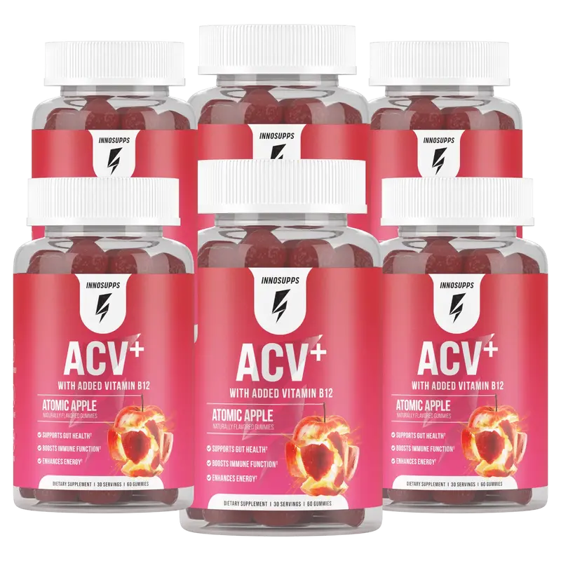 Acv+ Apple Cider Vinegar Gummies – 6-Bottle Bundle 1