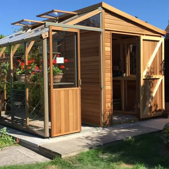 Alton Cedar Fusion Greenhouse – Customizable Sizes 1